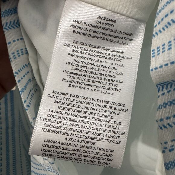 BCBGeneration Striped High Waisted Tassel Shorts Small Coastal Vacation Boho - Picture 5 of 6